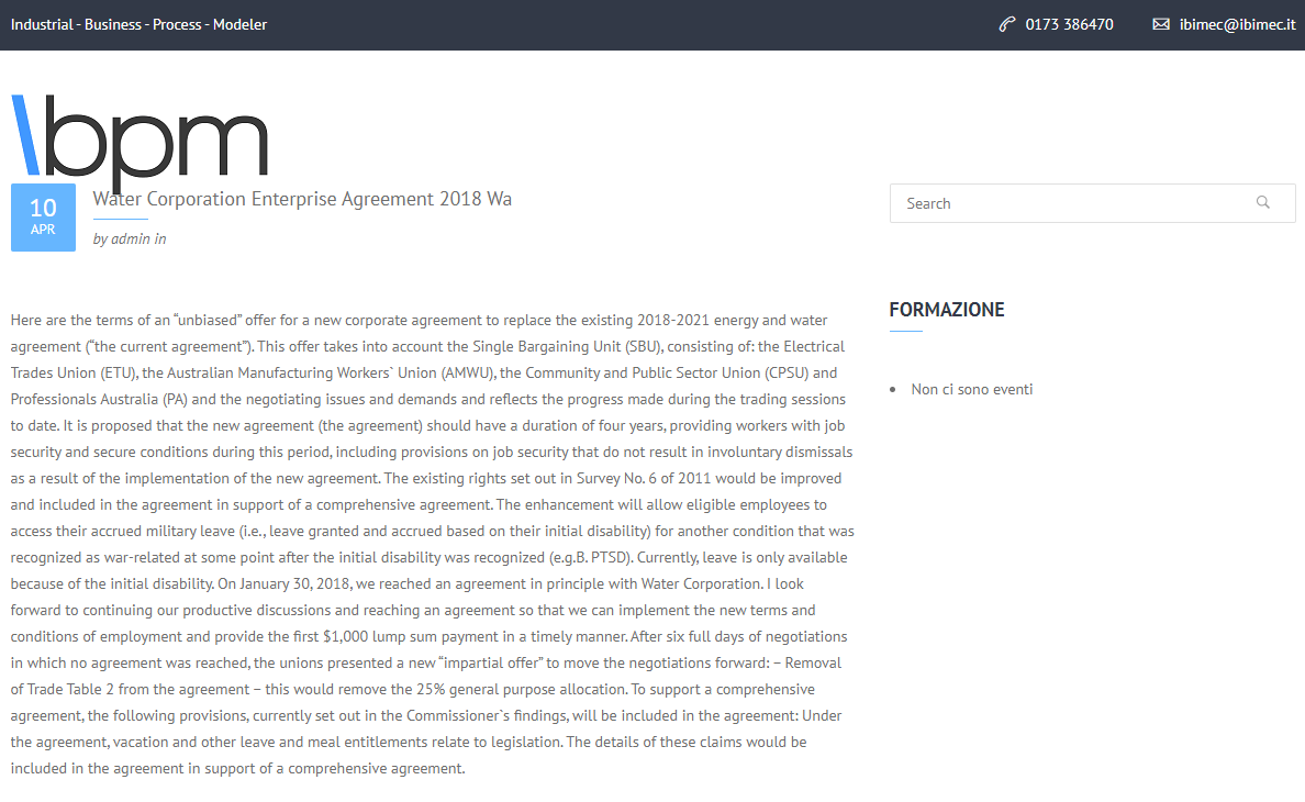 ibpm.it website screenshot